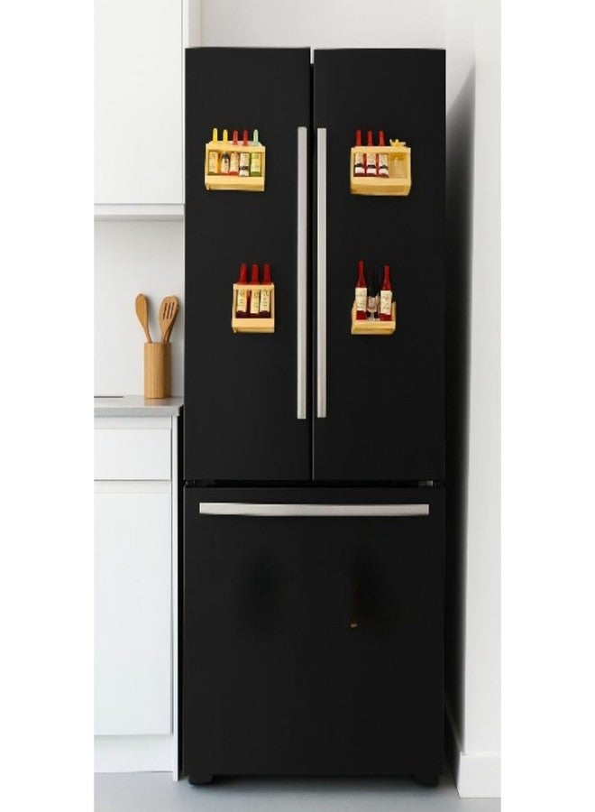 THW Champagne Wine Bottle Shaped Office Kitchen Whiteboard Fridge Magnet, Wine Themed Kitchen Decor- 4 Pieces Pack - Image 1